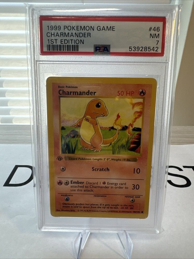 1999 charmander pokemon card Charmander Topps Series 1 First Print #4 CGC 9 – TBC Games