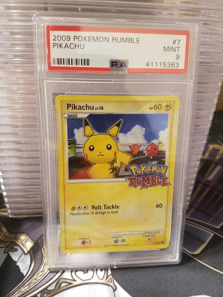 ポイント10倍 トレーディングカード Psa 9 Mint Pokemon Rumble Pikachu Holo 7 16 感謝価格 Dermrxpharmacy Com
