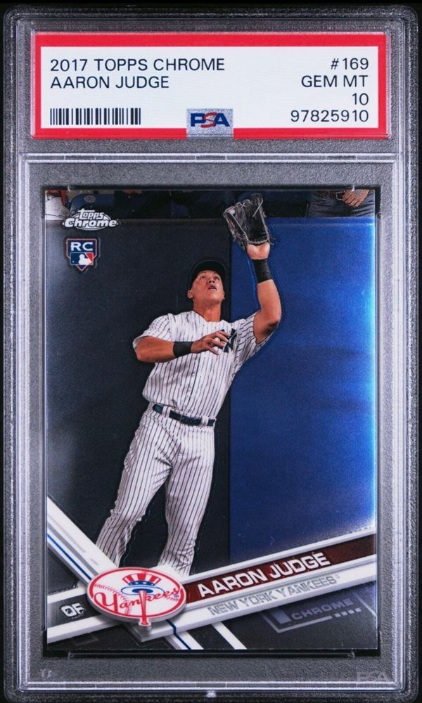 ゲームセンター・ゲームカード 2017 Topps Chrome Aaron Judge RC PSA eBay Auction Item 226761170789 Baseball Cards 2017 Topps Chrome