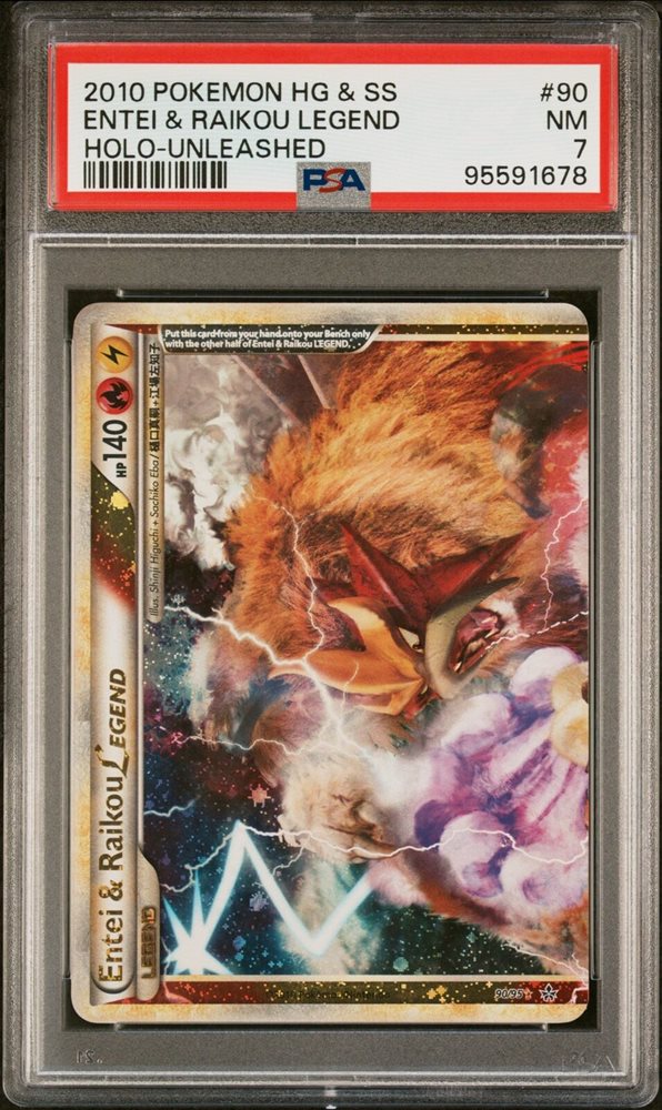 PSA9 連番　Entei & Raikou LEGEND 2010年 Auction Prices Realized Tcg Cards 2010 POKEMON JAPANESE