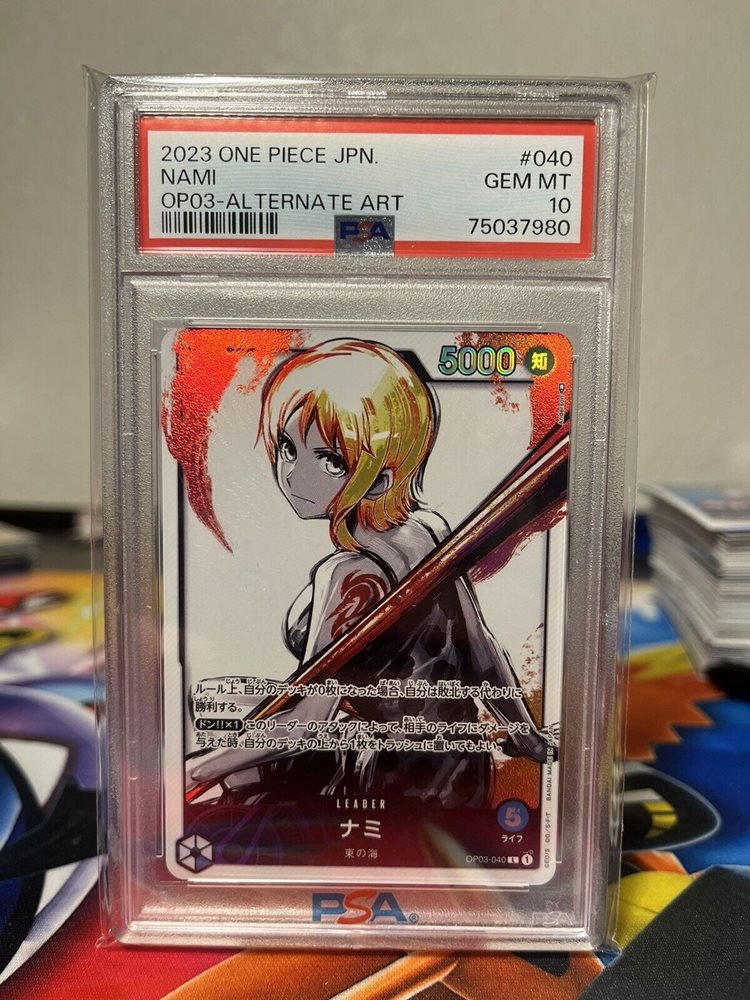 2023 ONE PIECE OP03 JP ナミ ALTERNATE ART Nami Alt art OP03-040 (Leader) Parallel Pillars of Strength