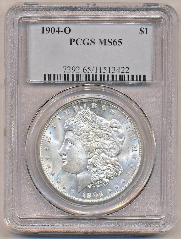 1904-O Morgan PCGS MS-65 Uncirculated Silver Dollar Coin Bright