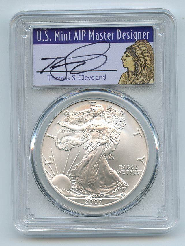 2018-W Burnished $1 American Silver Eagle PCGS SP69 Blue Label