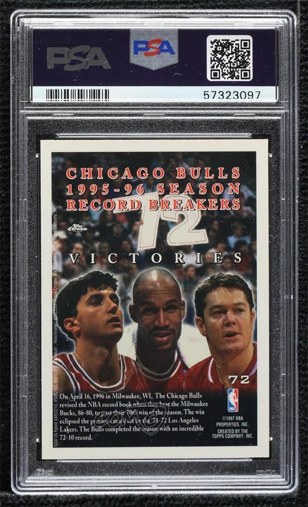 Auction Prices Realized Basketball Cards 1996 TOPPS CHROME Chicago