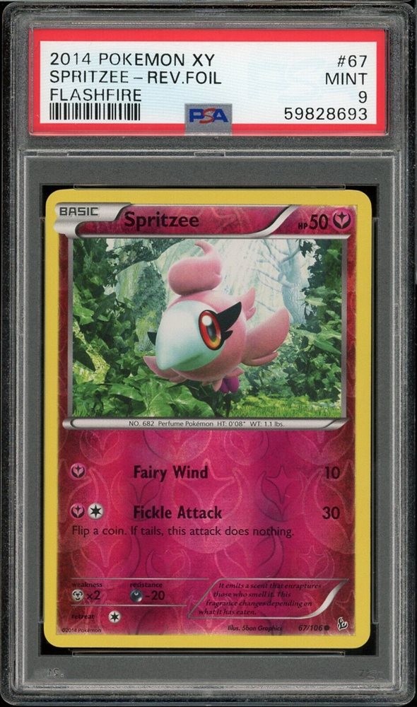 pokemon spritzee card Spritzee Pokeball Prismatic Evoloutions 038/131, NM Pokemon Card main image 1