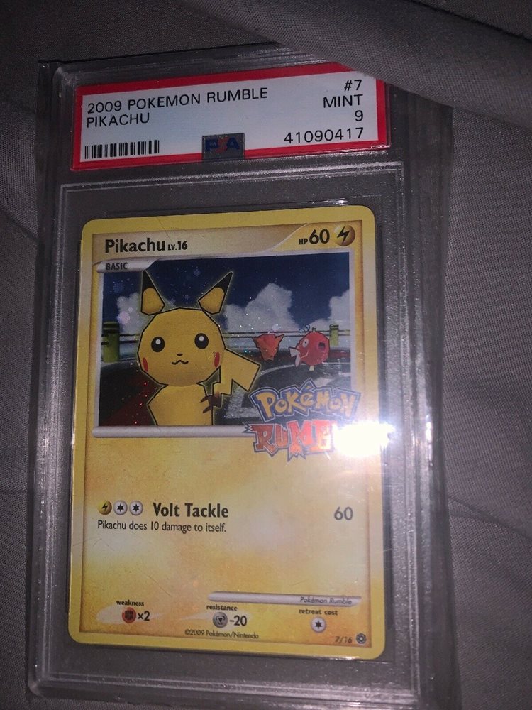 ポイント10倍 トレーディングカード Psa 9 Mint Pokemon Rumble Pikachu Holo 7 16 感謝価格 Dermrxpharmacy Com