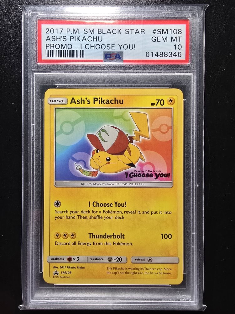 Ash's Pikachu　PSA10 PSA 10 Pikachu Ash & Togepi JR East Orange Card Pokemon
