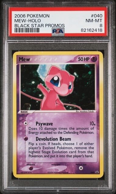 mew holographic promo card Pokemon Card Mew (Holographic)