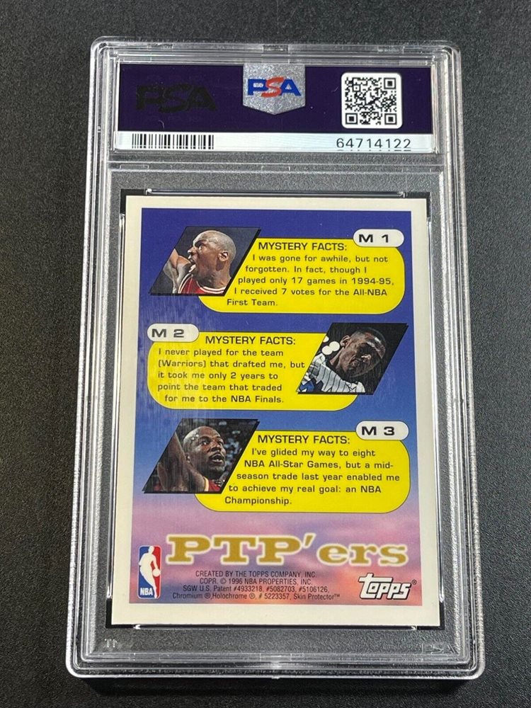 Lot Detail - 1995-96 Topps Mystery Finest Refractors #M1 Michael