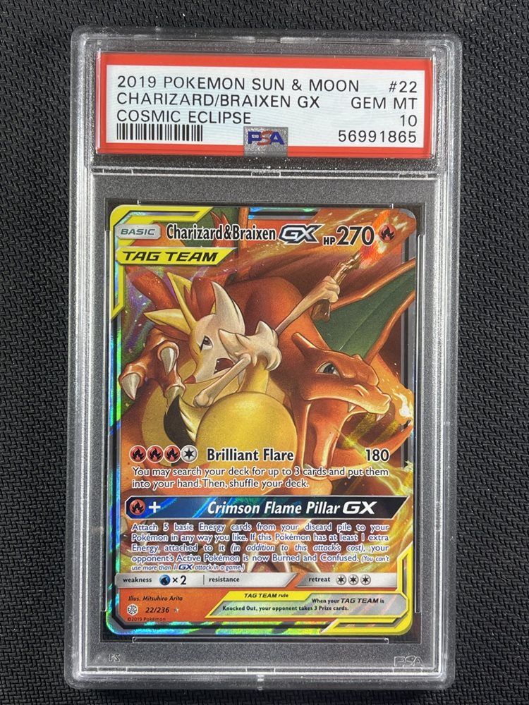 ポケモンカード Charizard/Braixen GX PSA 10 PSA 10 GEM MT Charizard & Braixen GX Japanese 067/064 Remix