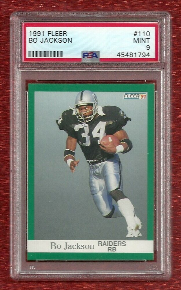 Auction Prices Realized Football Cards 1991 Fleer BO Jackson