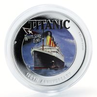 2012 Tuvalu $1 100th Anniversary of RMS TITANIC White Star Line 1 Oz Silver Coin