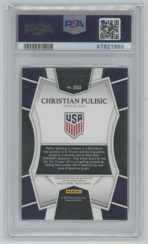 その他 PANINI SELECT 16-17 CHRISTIAN PULISIC RC Christian Pulisic 2016 Select #150 Mezzanine Price Guide