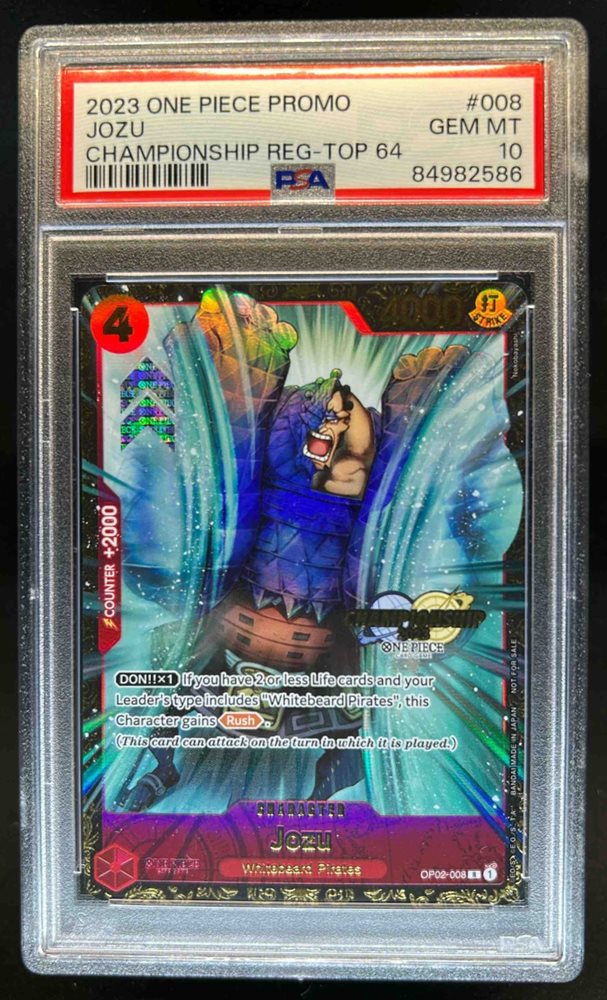 PSA10 ワンピース 英語 ジョズ チャンピオンシップ TOP64 海外 PSA10