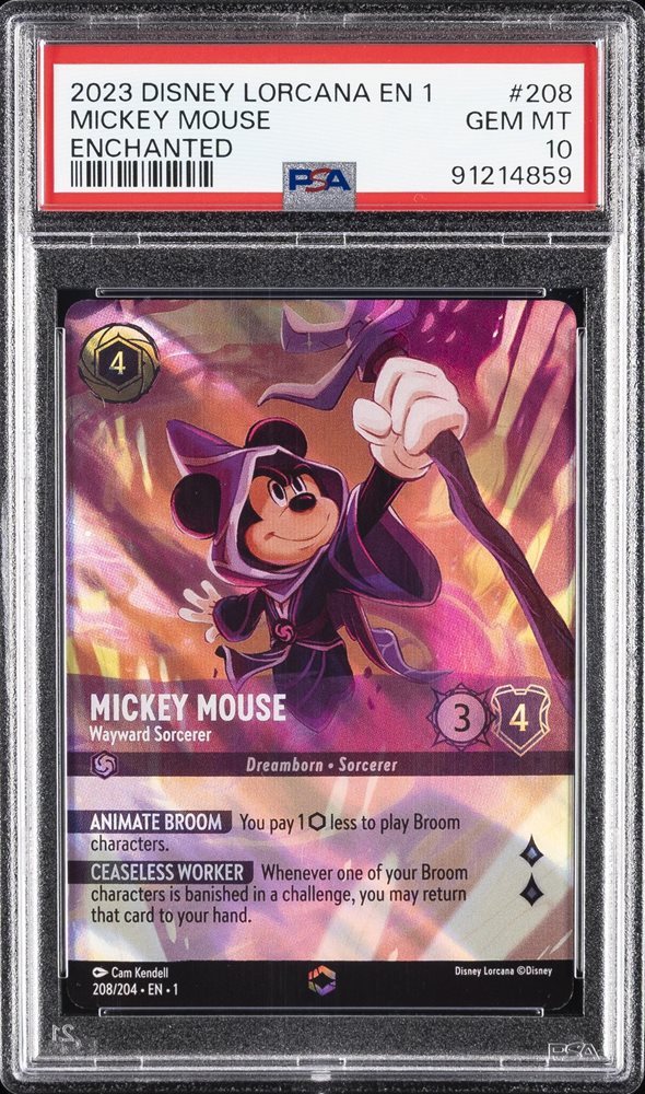 PSA10ミッキー・マウス エンチャンテッド lorcana ロルカナ ミッキーマウス エンチャンテッド PSA10