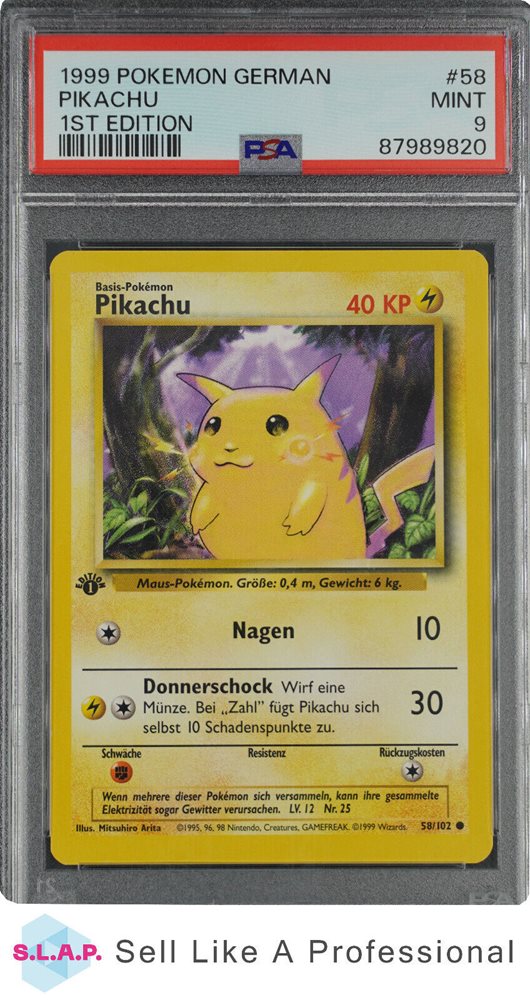 Auction Prices Realized Tcg Cards 1999 POKEMON GERMAN Pikachu
