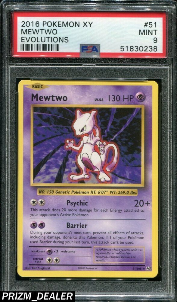 Auction Prices Realized Tcg Cards 16 Pokemon Xy Evolutions Mewtwo