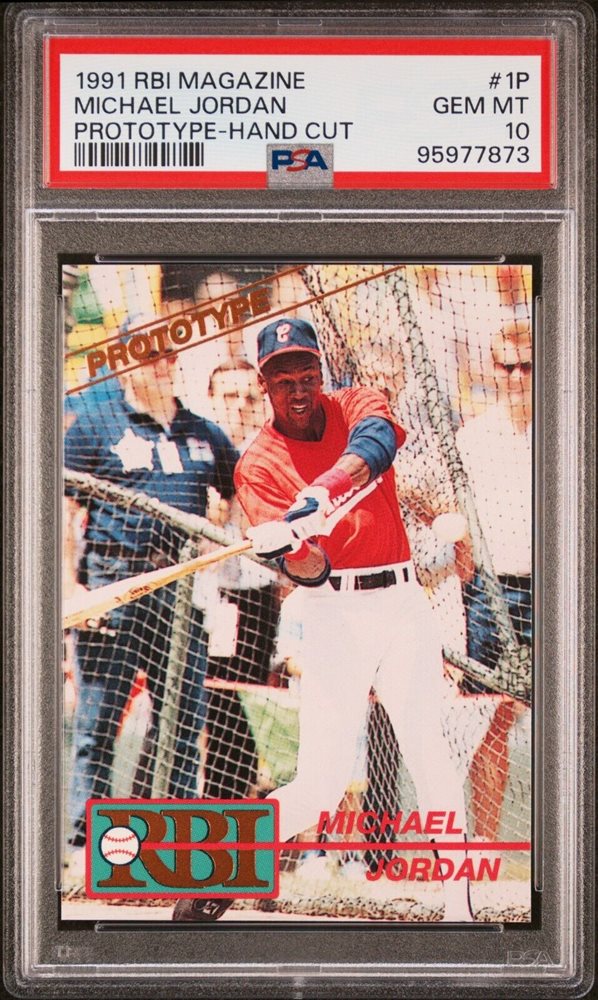 Michael Jordan　PROTOTYPE　BASEBALL INDEX Auction Prices Realized Baseball Cards 1991 RBI MAGAZINE