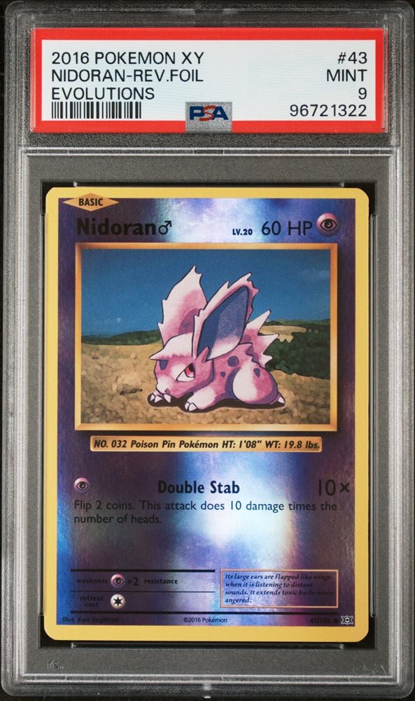 Auction Prices Realized Tcg Cards 2016 POKEMON XY EVOLUTIONS Nidoran-Reverse Foil Auction Prices Realized Tcg Cards 2016 POKEMON XY EVOLUTIONS Nidoran-Reverse Foil
