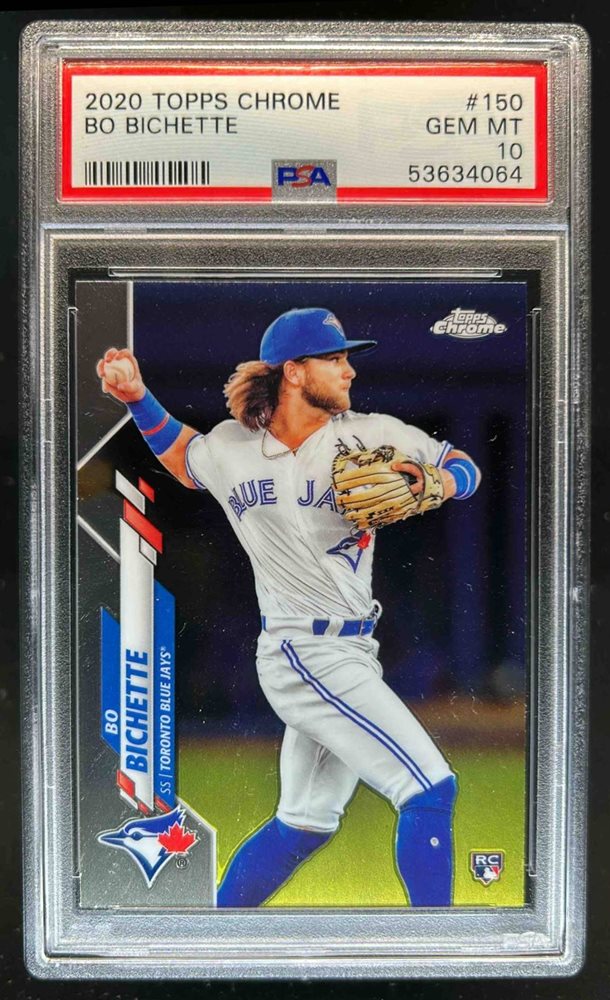 ボー ビシェット Topps Chrome RC PSA 10 激レア Topps Chrome Blue jays freshman flash Bo Bichette rookie