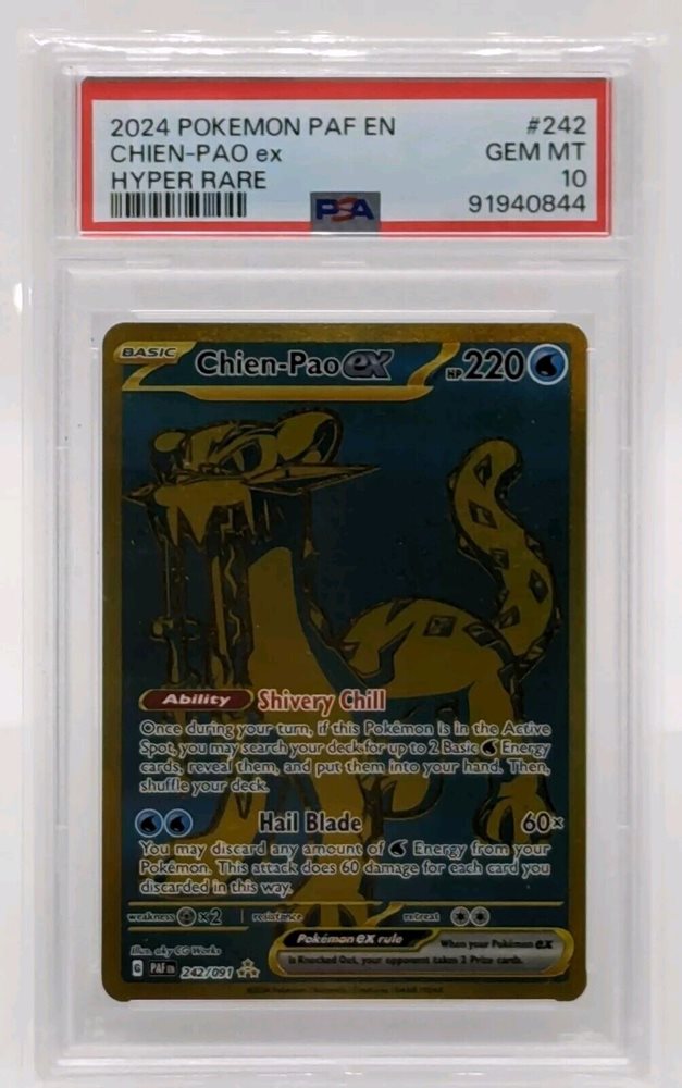 chien pao pokemon cards Chien-Pao (Master BALL Pattern) - SV8a: Terastal Fest ex [MASTER BALL PATTERN] [Near Mint] main image 0