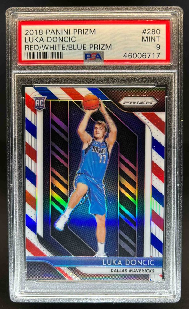 Luka doncic 2018 prizm RC 「PSA9」NBAカード 2018 Panini Prizm #280 Luka Doncic Green Prizm Rookie PSA 9