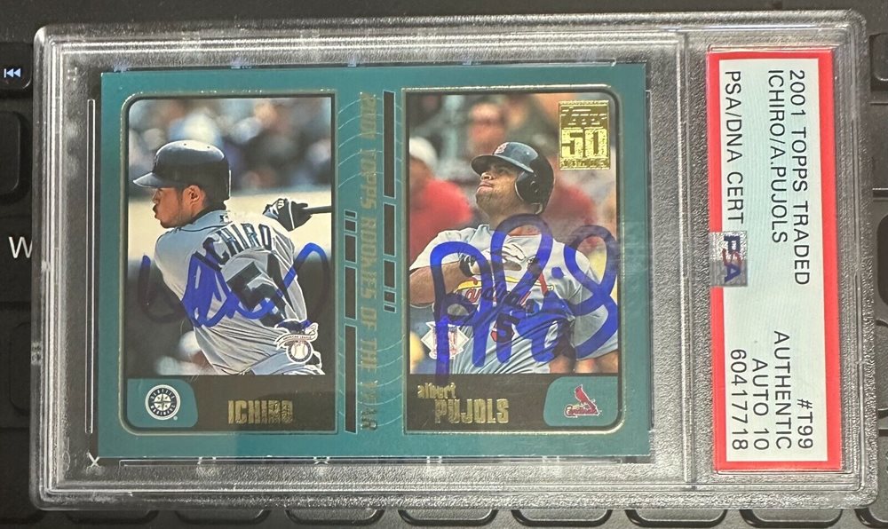 2001 Topps Traded Albert Pujols & Ichiro Suzuki Rookie Card