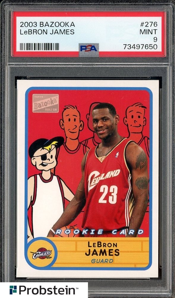 03-04 Bazooka レブロン・ジェームズ 276 2003-04 TOPPS BAZOOKA #276 LEBRON JAMES BAZOOKA BGS 9 | eBay