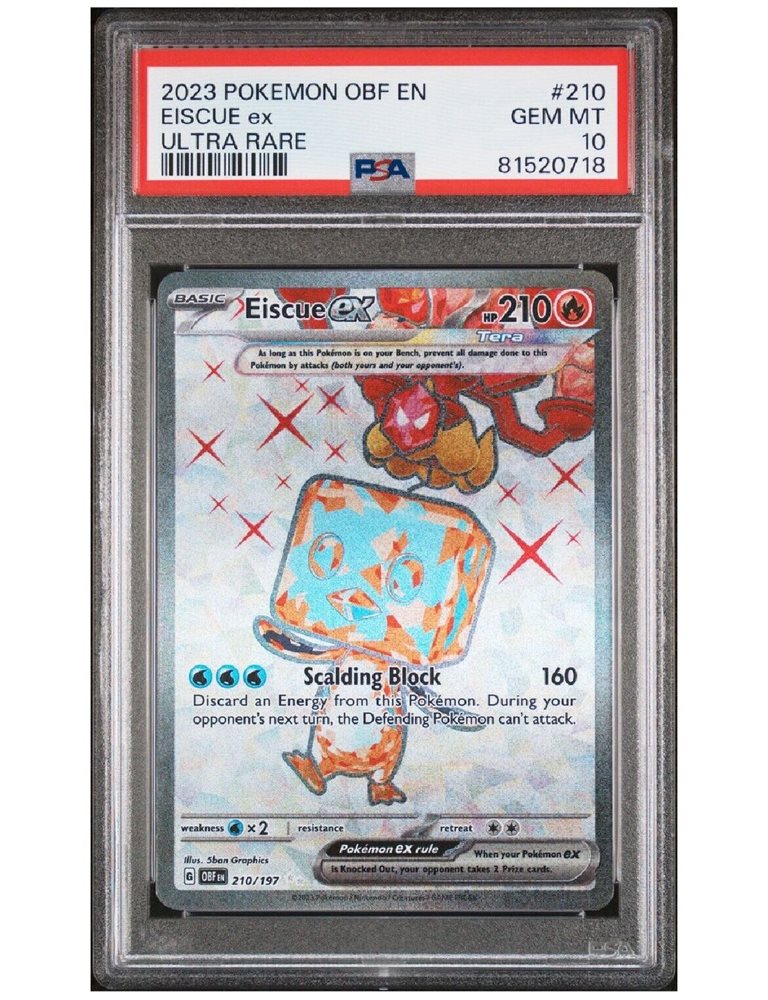 eiscue pokemon card ex Eiscue EX (222/197) main image 1