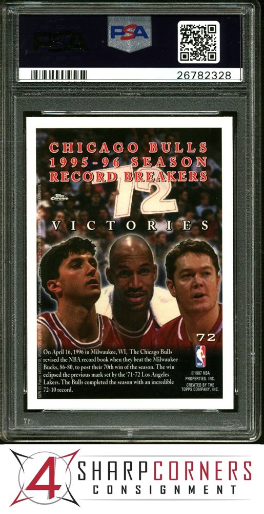 その他 96-97 Topps Chrome #72 Bulls 72Wins 96-97 Topps Chrome #72 Bulls 72Wins