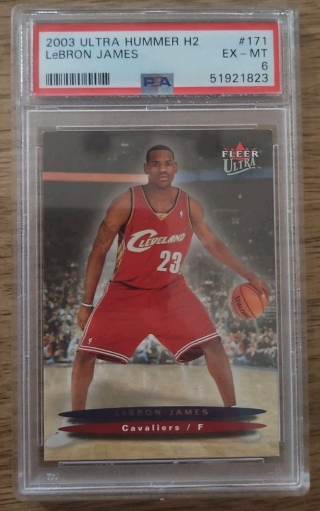 lebron james rookie card with hummer