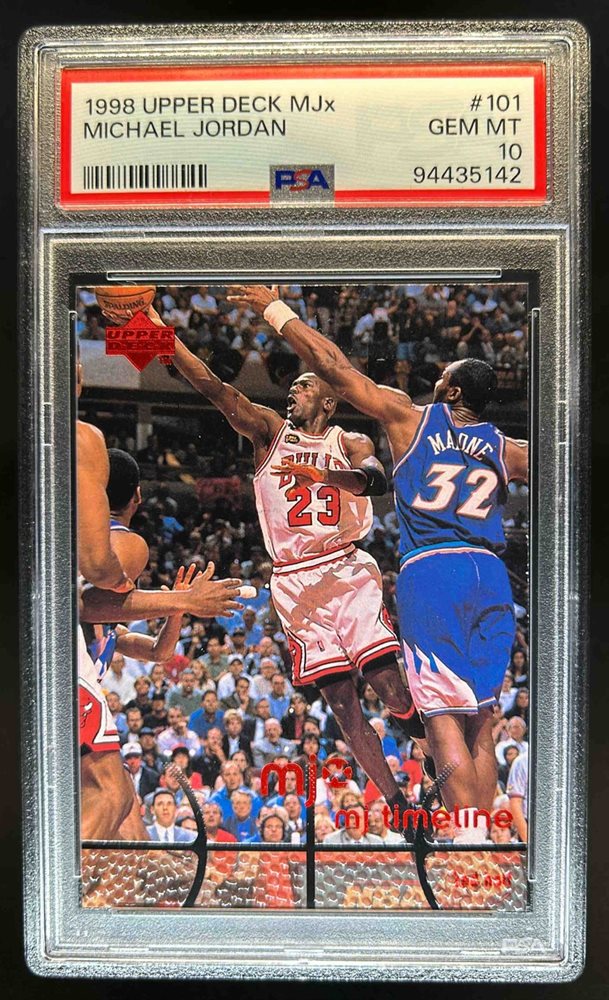 1998レア/100枚限定PSA MICHAEL JORDAN MJx LIVE Auction Prices Realized Basketball Cards 1998 UPPER DECK MJx