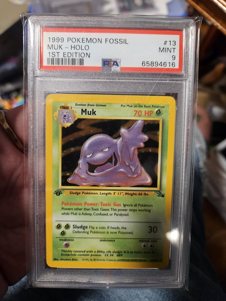 Auction Prices Realized Tcg Cards 1999 POKEMON FOSSIL Muk-Holo