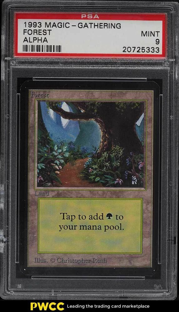 MTG 森 α PSA8 MTG 森 α PSA8 B)《森/Forest》[LEA] 土地 |