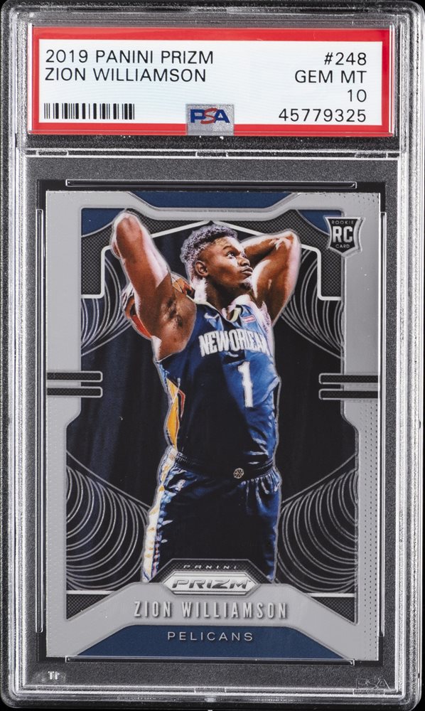 2019セレクト ザイオンウィリアムソン シルバープリズムルーキーカードPSA9 2019セレクト ザイオンウィリアムソン シルバープリズムルーキー