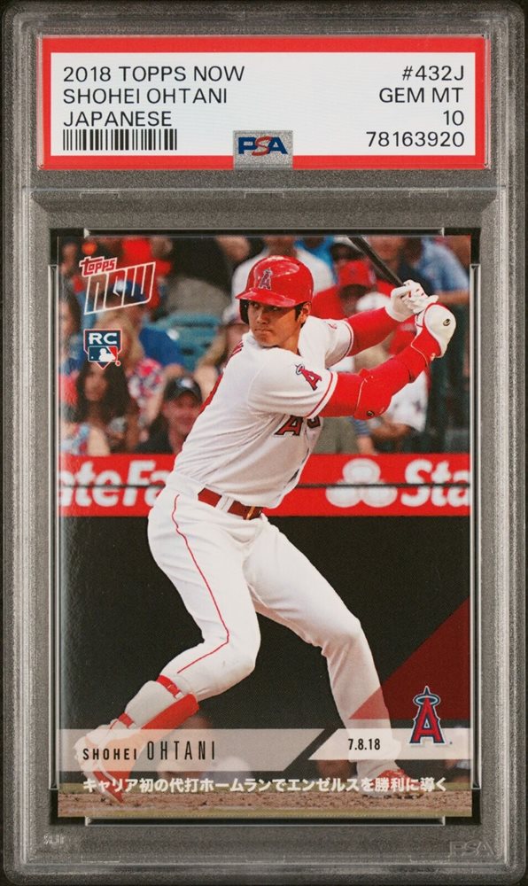 2018 TOPPS NOW 159 SHOHEI OHTANI 大谷翔平 CHRISTIAN VILLANUEVA