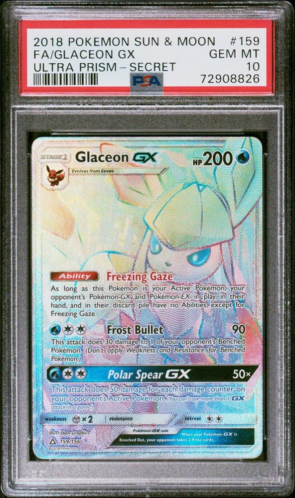 rare 2008 pokemon cards Pheromosa GX 158/156 Ultra Prism Rainbow Rare Pokemon Card Near Mint