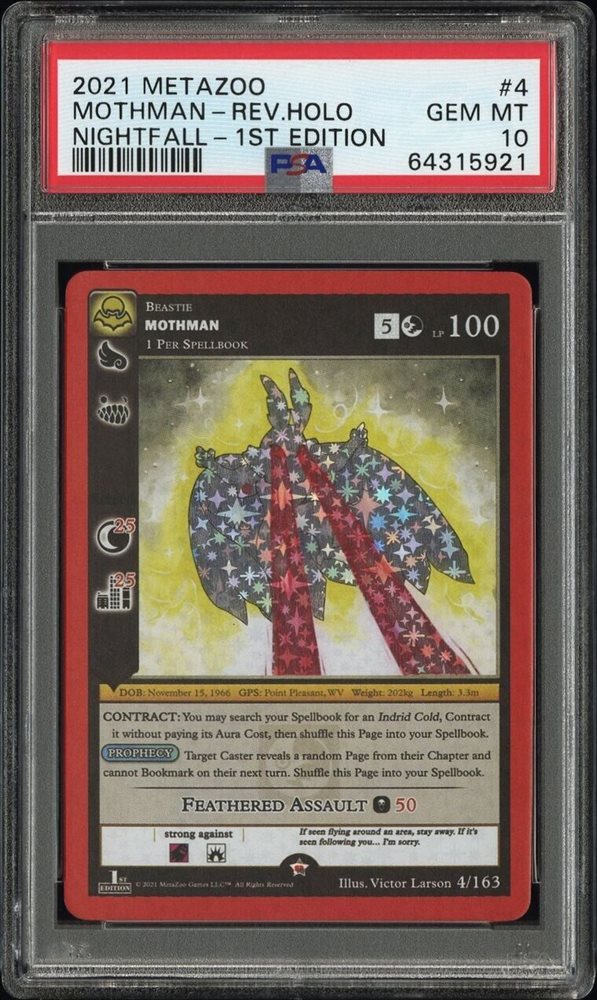 Auction Prices Realized Tcg Cards 2021 METAZOO NIGHTFALL Mothman