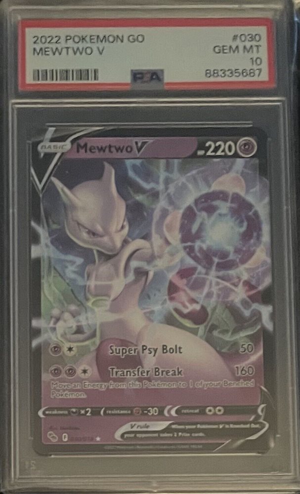 mewtwo v pokemon go card Mewtwo V (072/078) [Pokémon GO] Lightly Played Holofoil