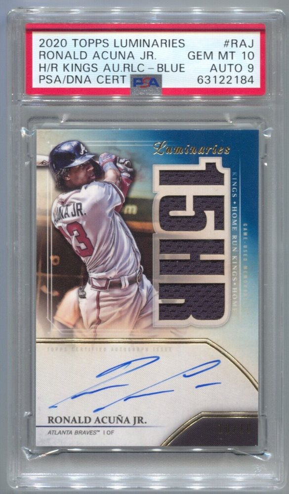 2023 Topps Luminaries RONALD ACUNA JR. Auto 直筆サインカード 11/15 