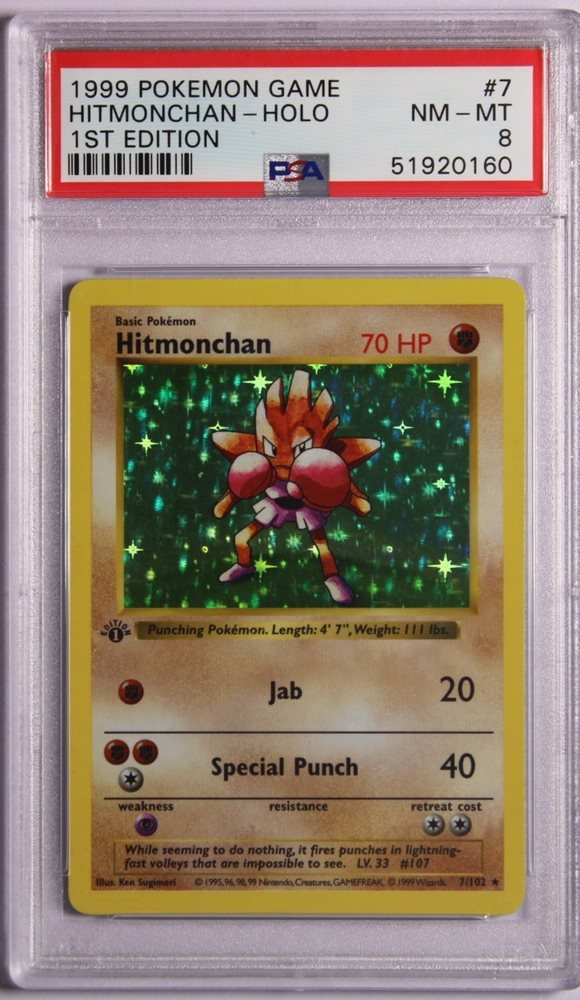 Auction Prices Realized Tcg Cards 1999 POKEMON GAME Hitmonchan-Holo