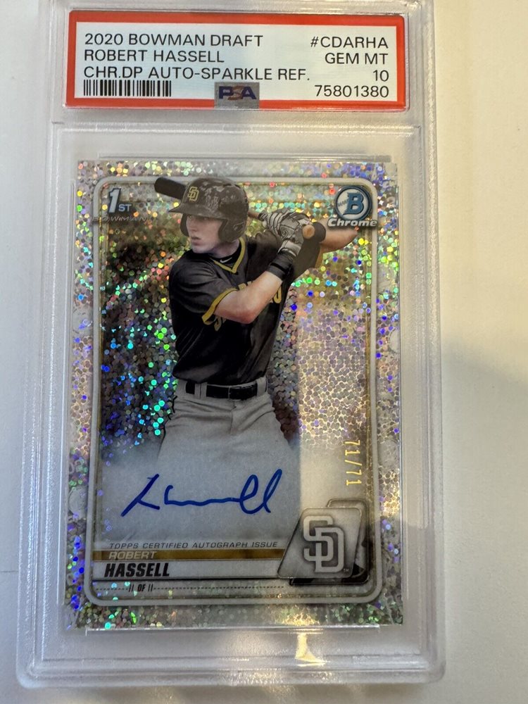 その他 2020 bowman  sapphire robert hassell 2020 BOWMAN CHROME SAPPHIRE ROBERT HASSELL BD-39 SGC 10 GM