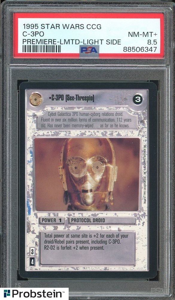 Auction Prices Realized Tcg Cards 1995 DECIPHER STAR WARS CCG