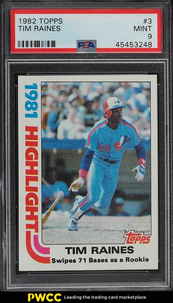 Auction Prices Realized Baseball Cards 1982 Topps Tim Raines