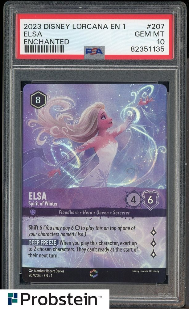 Disney Lorcana エルサ エンチャンテッド　PSA10 Disney Lorcana エルサ エンチャンテッドPSA10