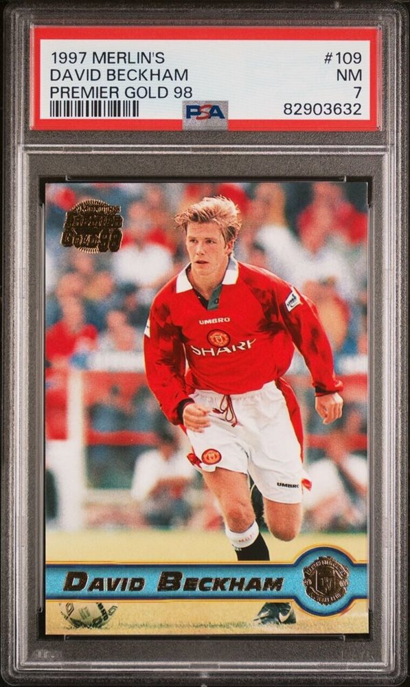 Merlin's Premier Gold David Beckham ベッカム DAVID BECKHAM ~ 1996-97 Merlin Premier Gold Soccer #92