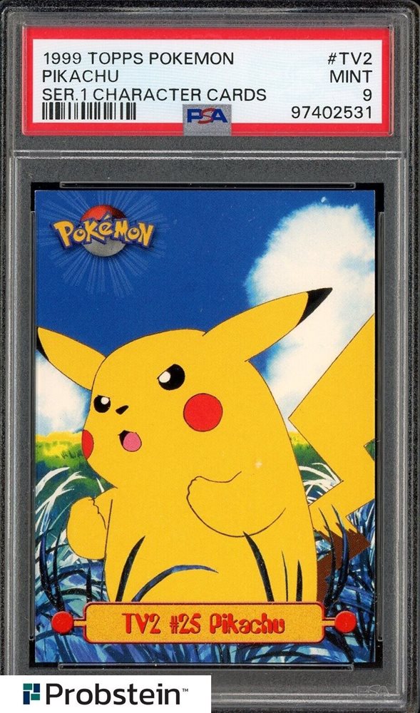 Topps Pikachu ピカチュウ #25 Pokemon 1999 TV NM Pokemon #25 PIKACHU 1999 TOPPS TV Animation Rare Holo