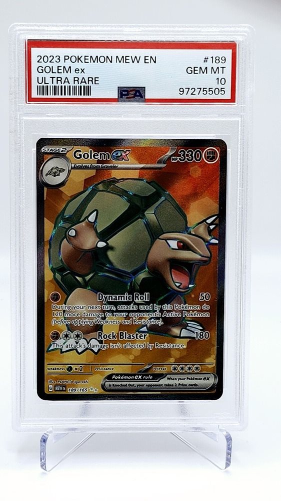golem ex pokemon card Jinx - Collect 151 - Simplified Chinese *This is a Single Trading Card* Golem ex - 076/165 -