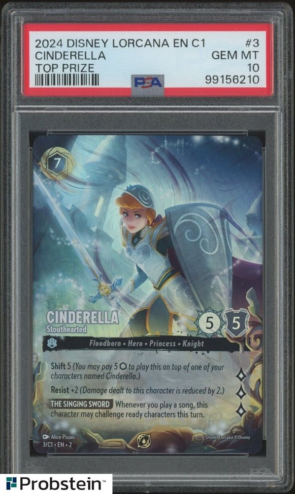 2025 LORCANA スティッチ セットチャンピオンシップpsa10 Lorcana Stitch Rockstar Store Championship Enchanted Promo