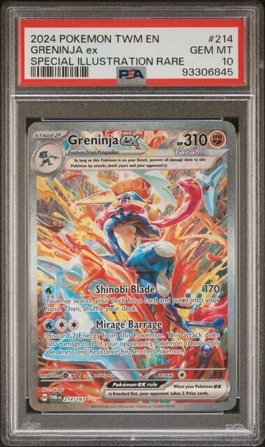 2024 ポケモン グレニンジャex PSA 10 PSA 10 GEM Mint 2024 Pokemon Twilight Masquerade Greninja EX